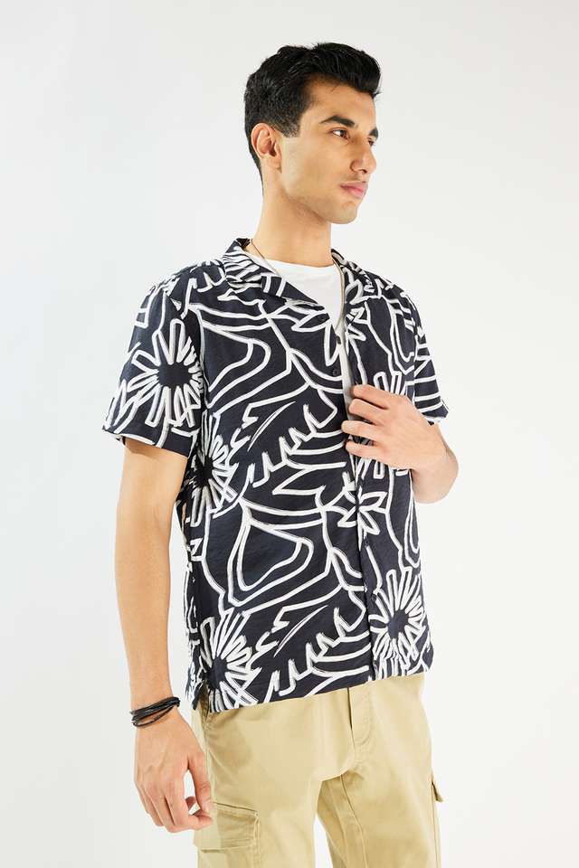 Printed-Viscose-Slim-Fit-Men-s-Casual-Wear-Shirt