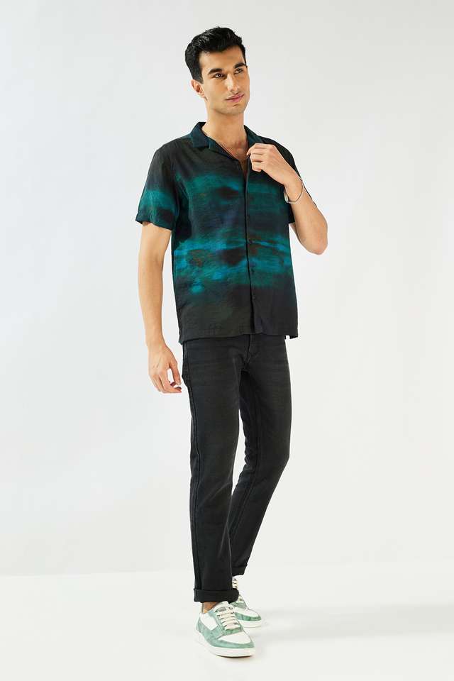 Printed-Viscose-Slim-Fit-Men-s-Casual-Wear-Shirt