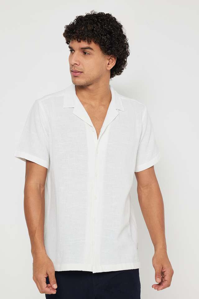 Solid-Cotton-Slim-Fit-Men-s-Casual-Wear-Shirt