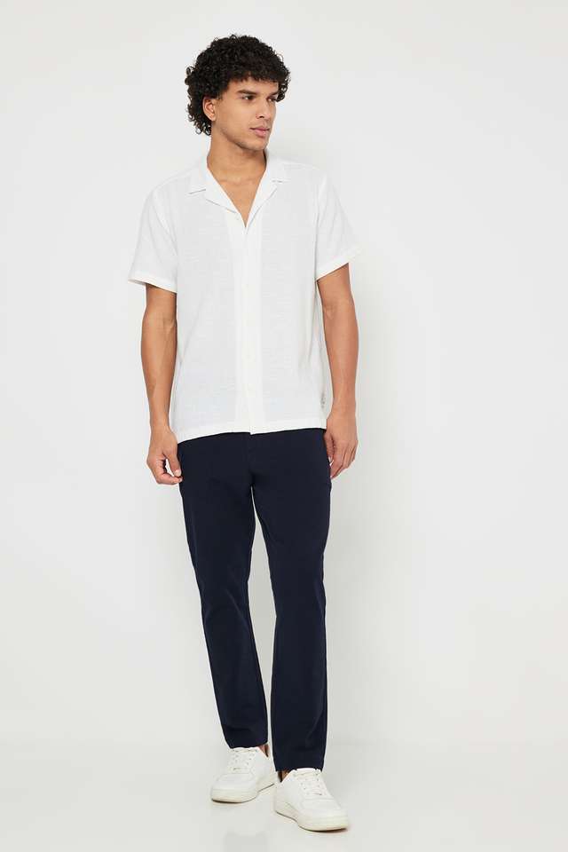 Solid-Cotton-Slim-Fit-Men-s-Casual-Wear-Shirt