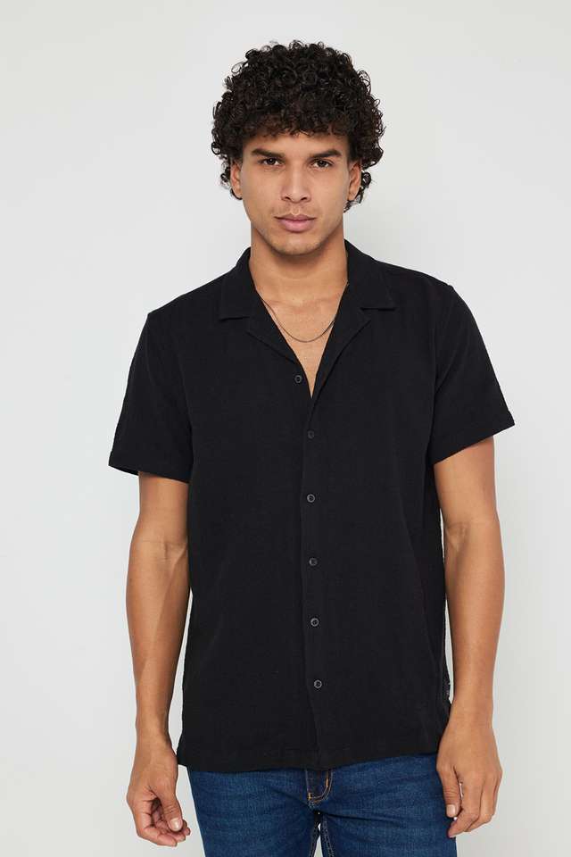 Solid-Cotton-Slim-Fit-Men-s-Casual-Wear-Shirt