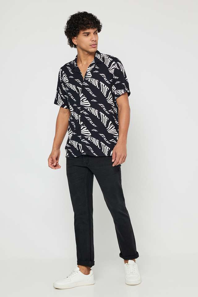 Printed-Viscose-Slim-Fit-Men-s-Casual-Wear-Shirt