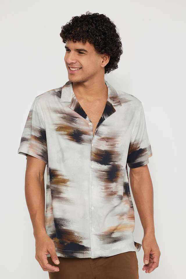 Printed-Viscose-Slim-Fit-Men-s-Casual-Wear-Shirt