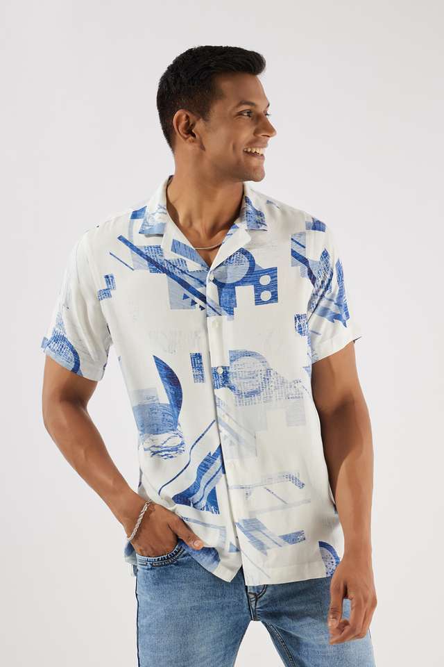 Printed-Viscose-Slim-Fit-Men-s-Casual-Wear-Shirt