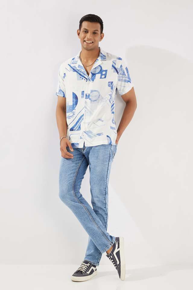 Printed-Viscose-Slim-Fit-Men-s-Casual-Wear-Shirt