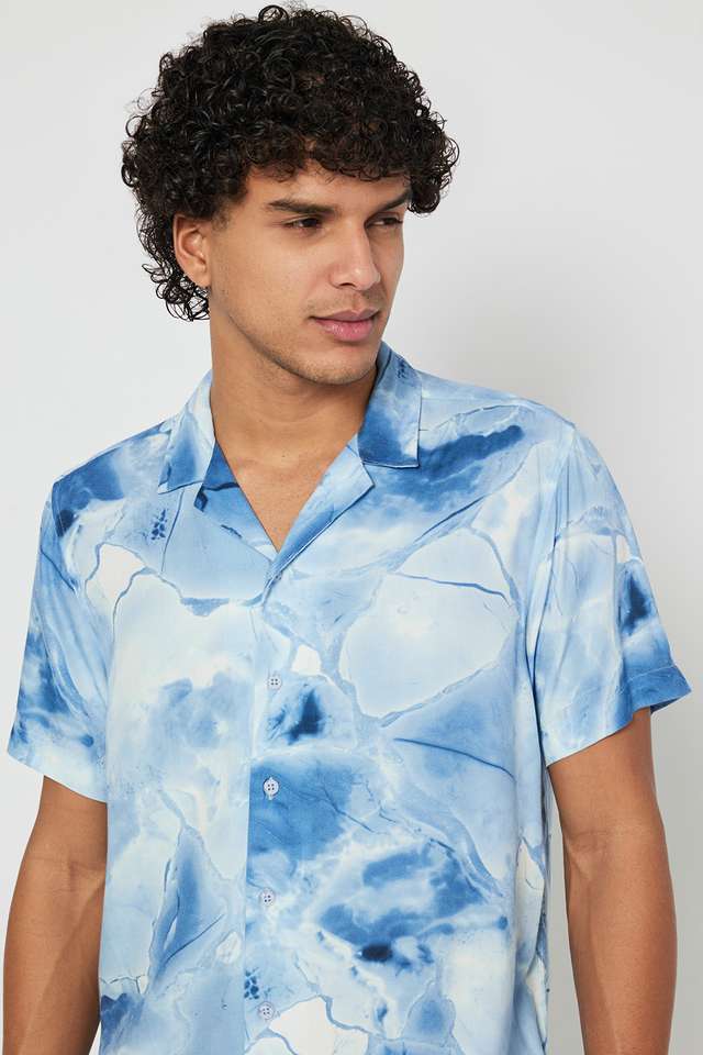 Printed-Viscose-Slim-Fit-Men-s-Casual-Wear-Shirt