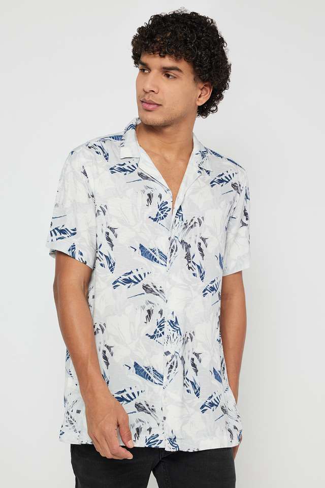 Printed-Viscose-Slim-Fit-Men-s-Casual-Wear-Shirt