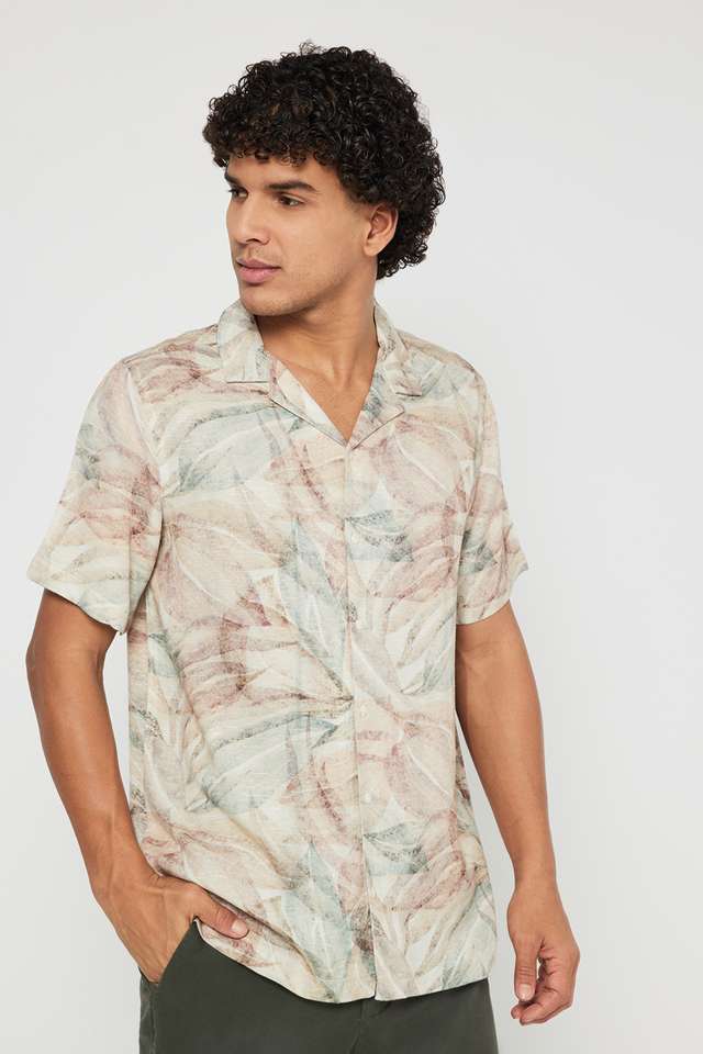 Printed-Viscose-Slim-Fit-Men-s-Casual-Wear-Shirt