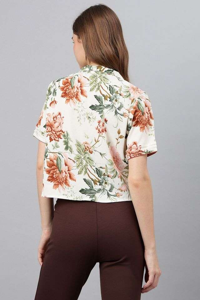 Printed-Polyester-Women-s-Casual-Wear-Shirt
