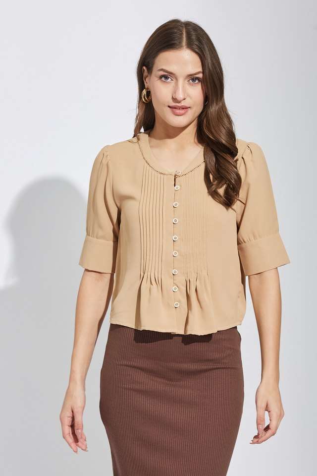 latin quarters Solid Polyester Women's Casual Wear Shirt-picture-37