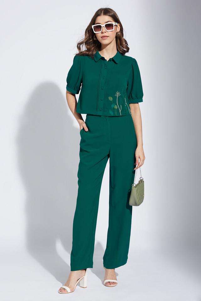 Solid-Polyester-Regular-Fit-Women-s-Co-Ord-Set