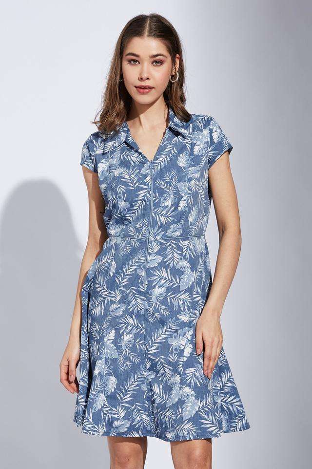 Printed-Cotton-Collared-Women-s-Dress