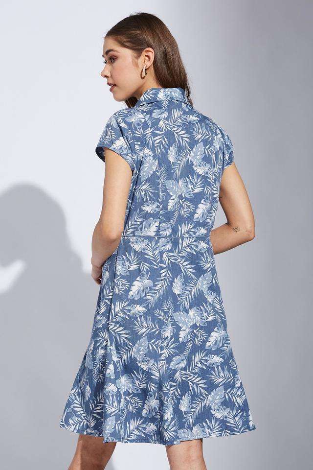 Printed-Cotton-Collared-Women-s-Dress