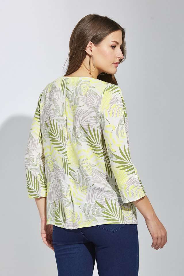 Printed-Viscose-Round-Neck-Women-Casual-Wear-Tunic