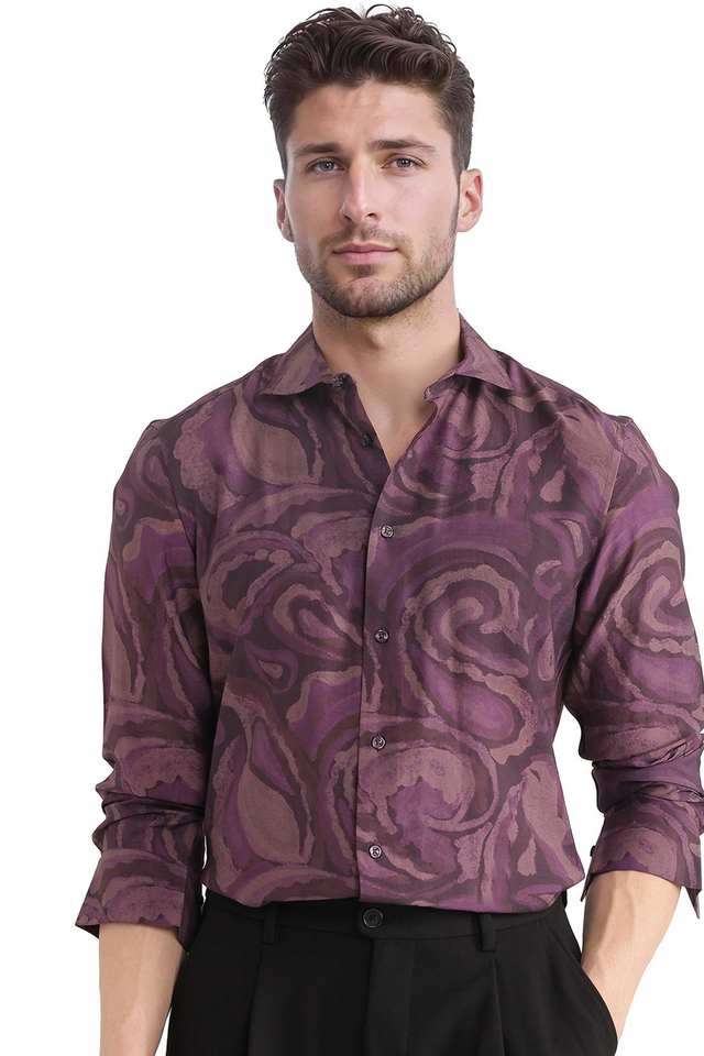Printed-Blended-Fabric-Regular-Fit-Men-s-Casual-Wear-Shirt
