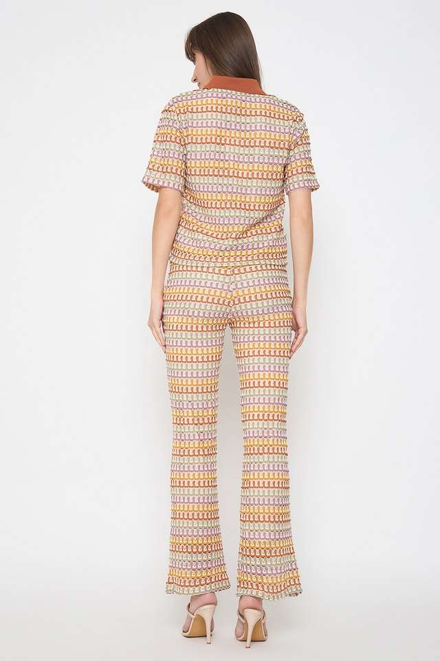 Geometric-Print-Polyester-Relaxed-Fit-Women-s-Co-Ord-Set