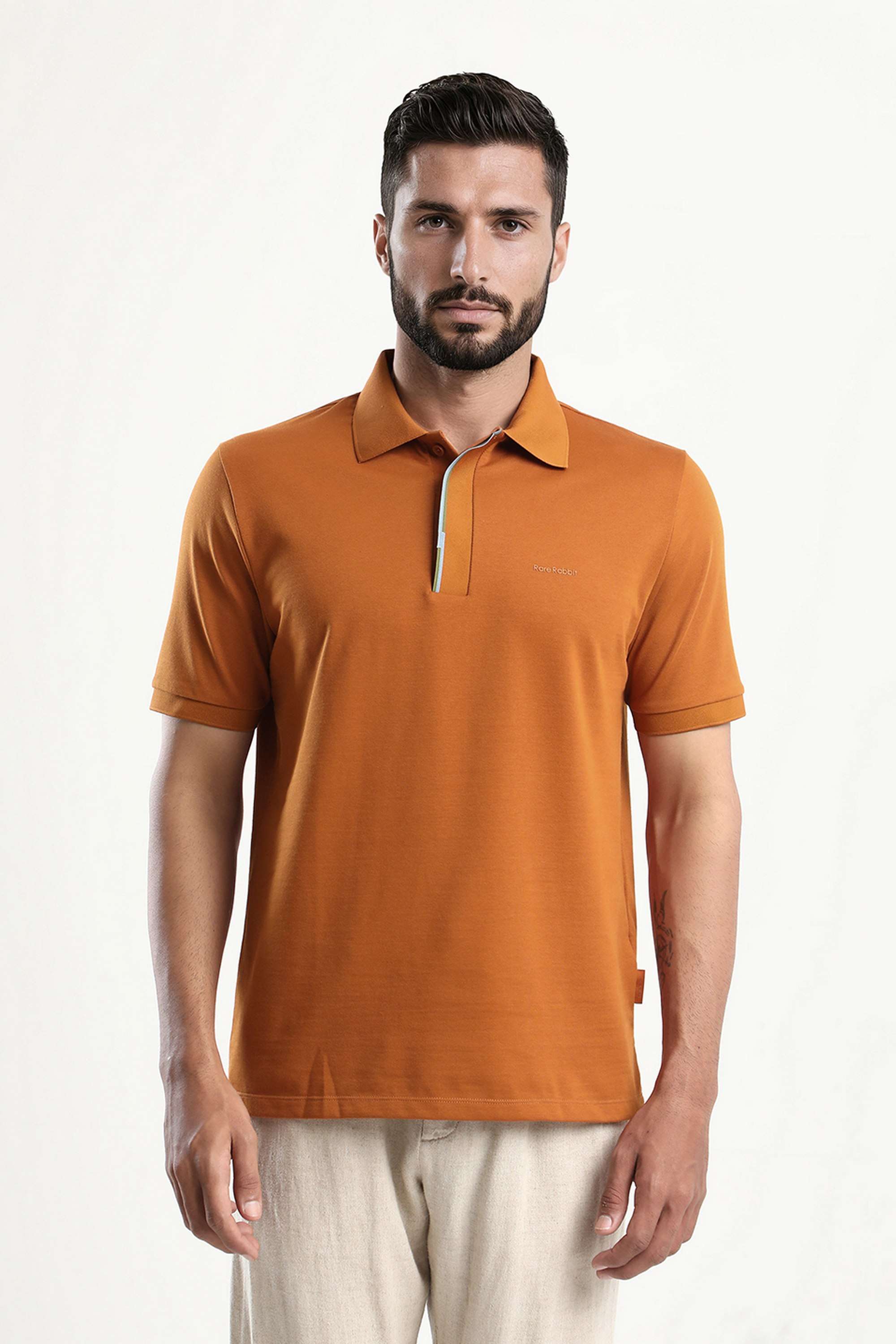 Solid-Cotton-Polo-Men-s-T-Shirt
