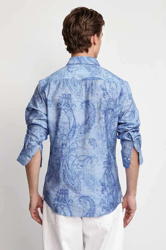 Printed-Blended-Fabric-Regular-Fit-Men-s-Casual-Wear-Shirt