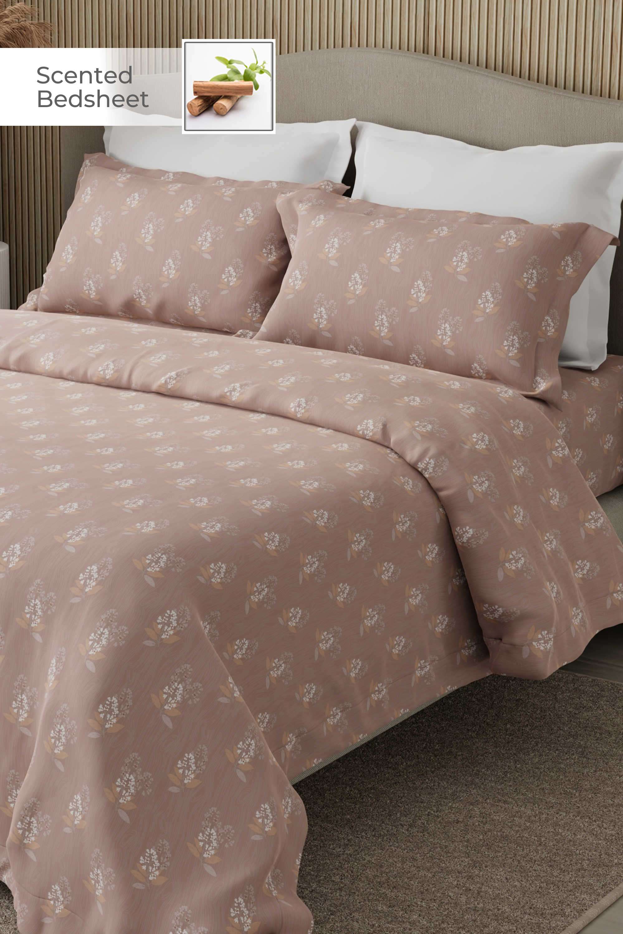 Nature-Bouquet-300-TC-Cotton-King-Bedsheet-With-2-Pillow-Covers