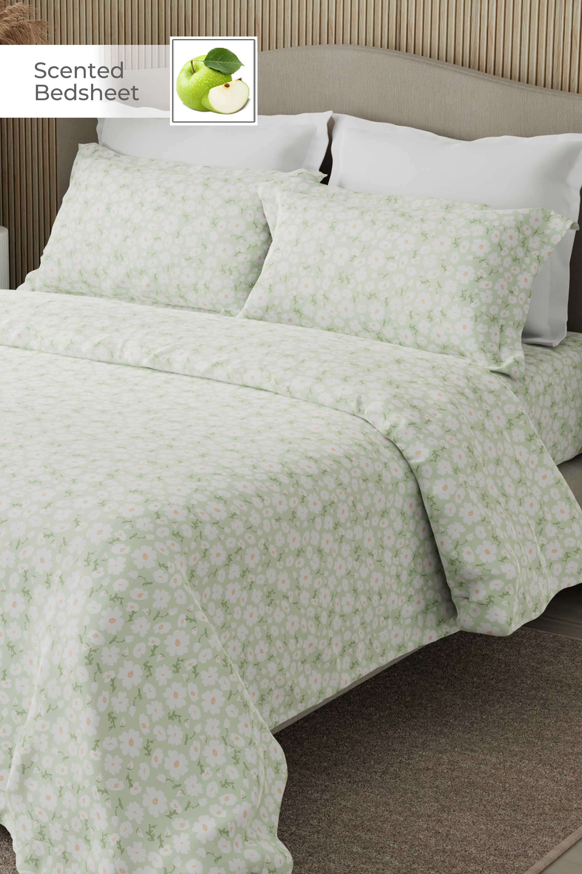 Nature-Bouquet-300-TC-Cotton-King-Bedsheet-With-2-Pillow-Covers