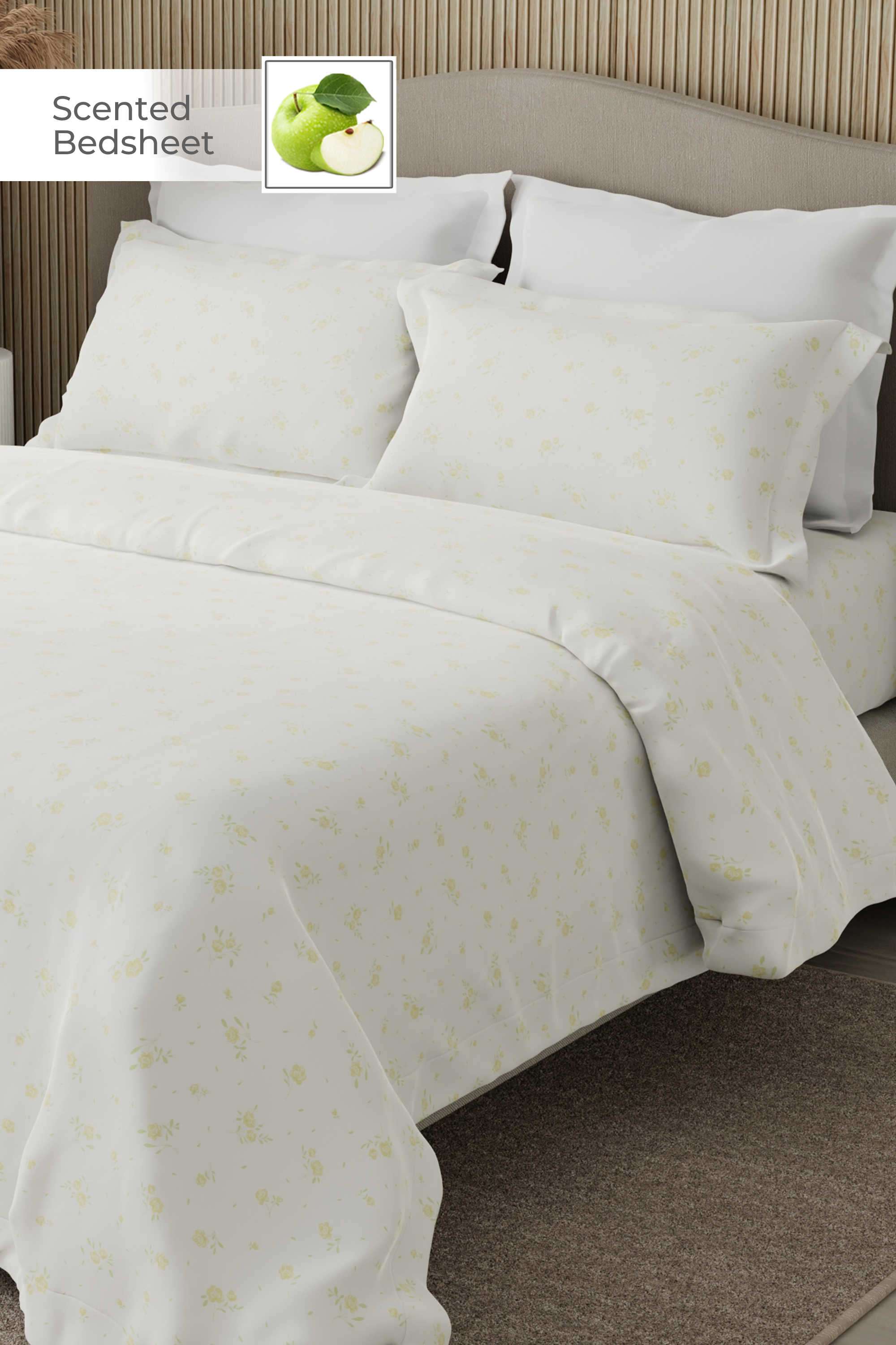 Nature-Bouquet-300-TC-Cotton-King-Bedsheet-With-2-Pillow-Covers