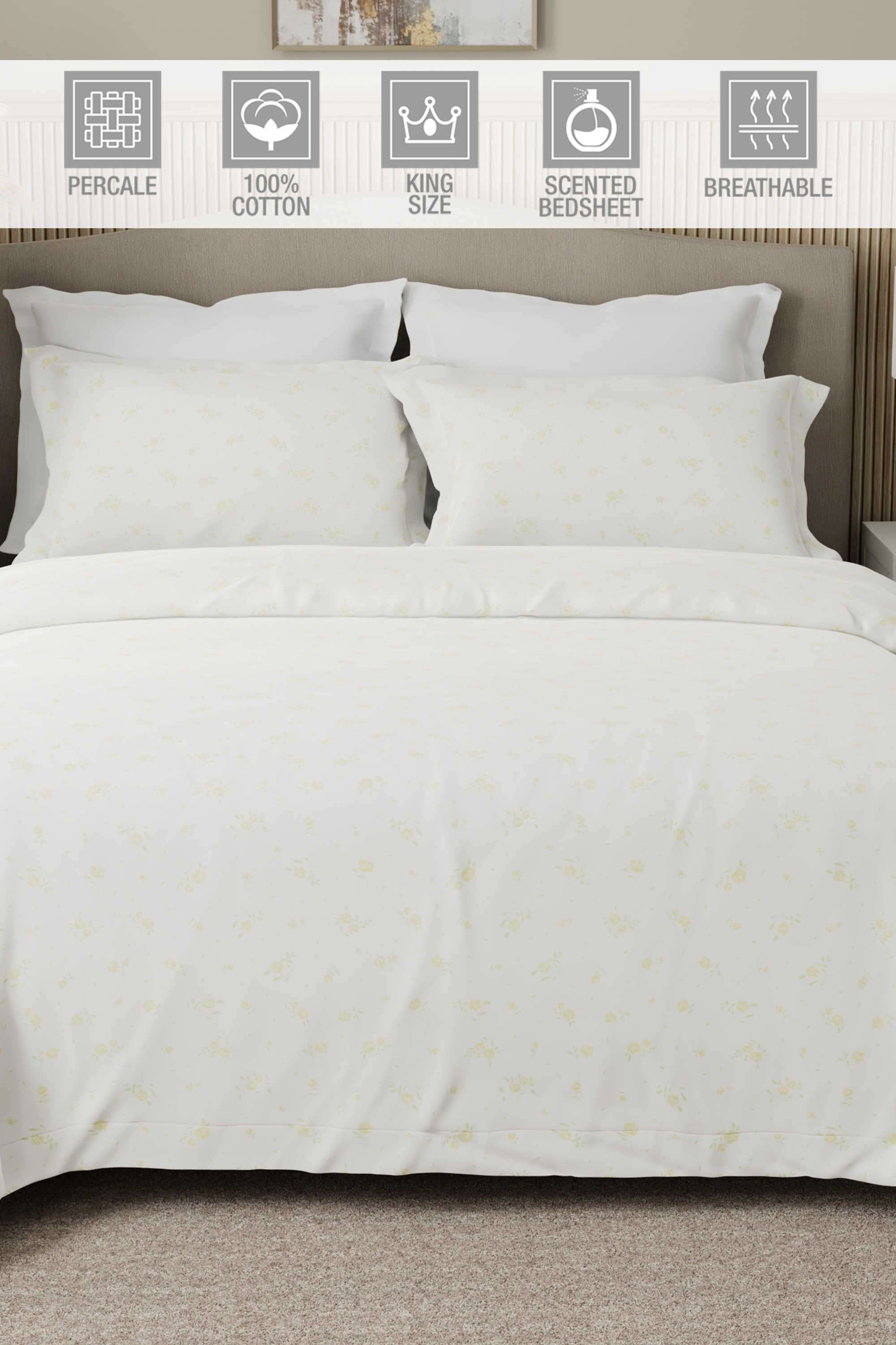 Nature-Bouquet-300-TC-Cotton-King-Bedsheet-With-2-Pillow-Covers