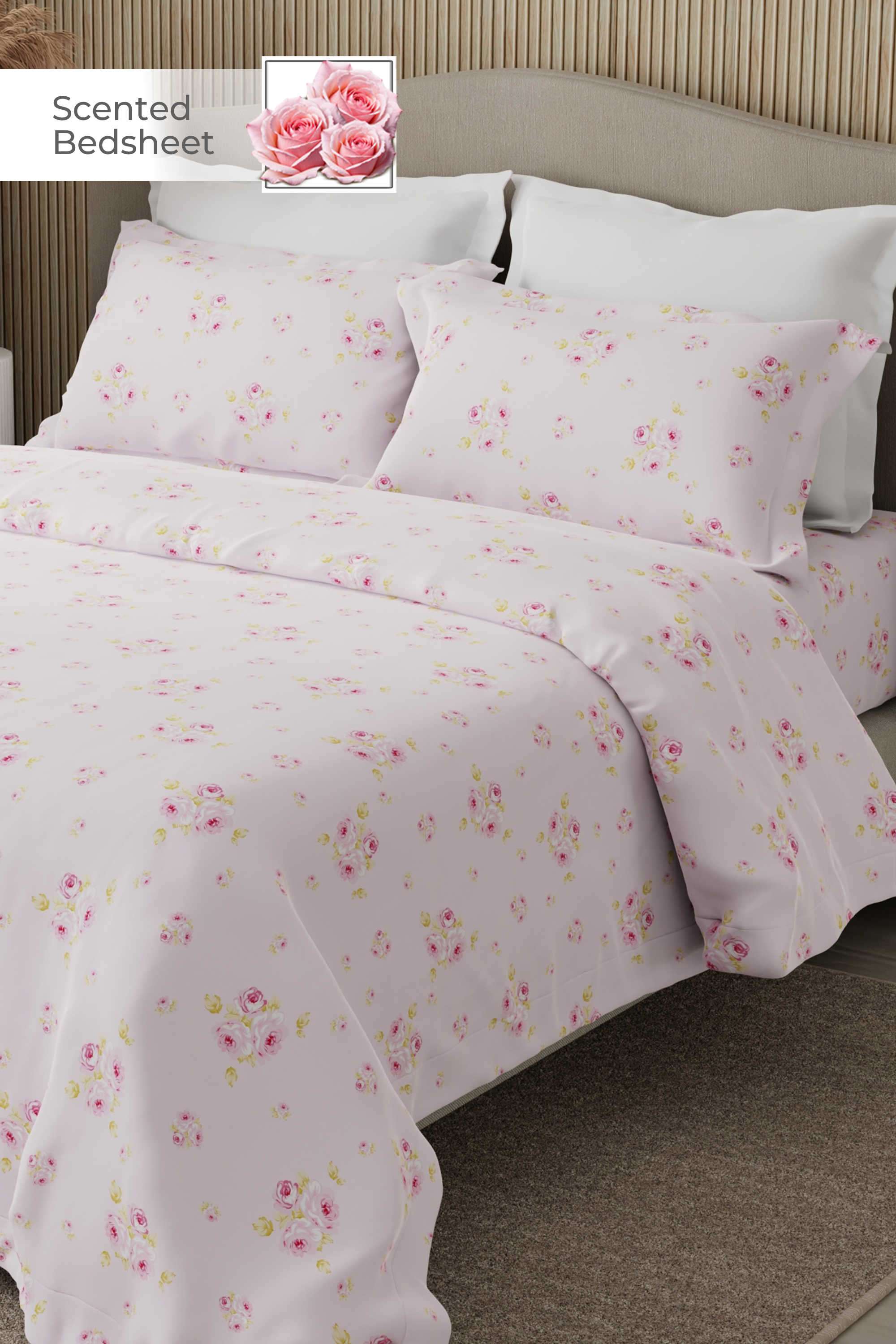 Nature-Bouquet-300-TC-Cotton-King-Bedsheet-With-2-Pillow-Covers