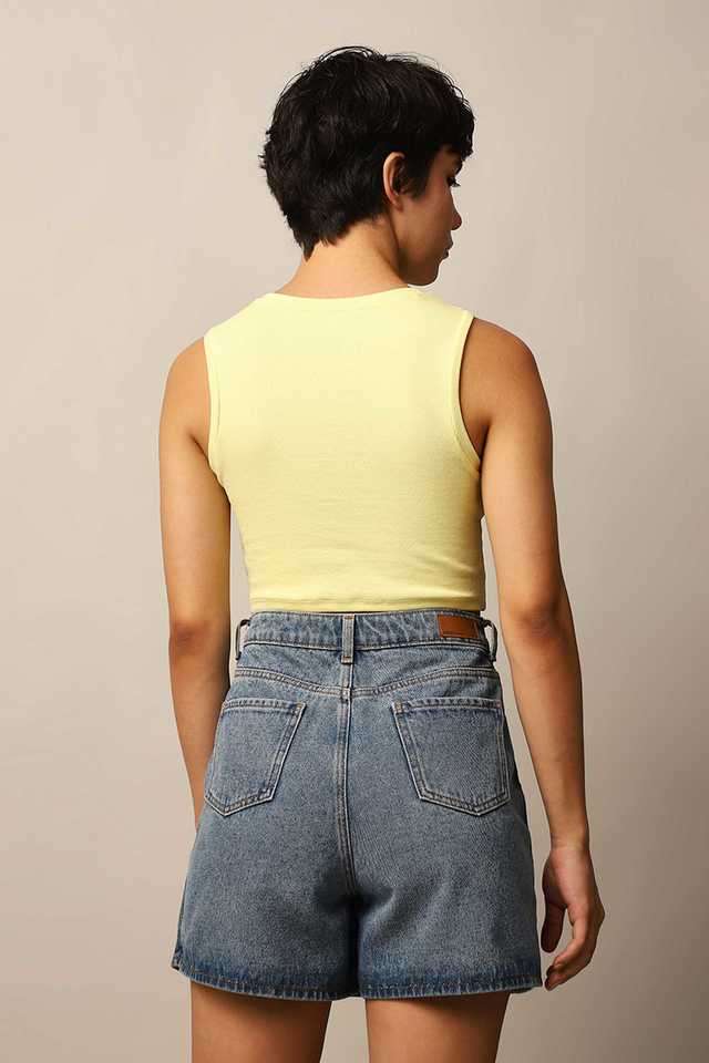 Solid-Cotton-Round-Neck-Women-s-Tank-Top