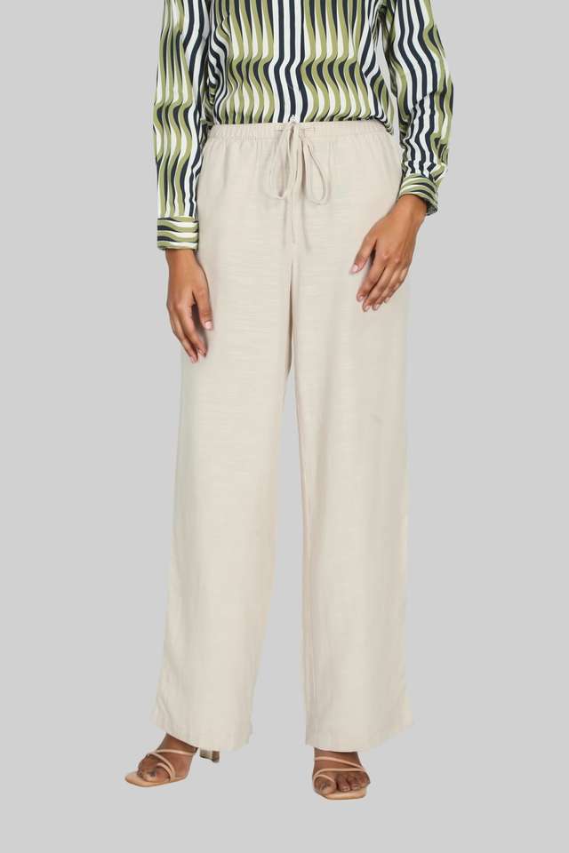 Solid-Viscose-Oversized-Fit-Women-s-Pants