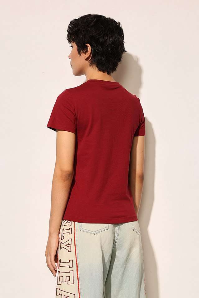 Typographic-Cotton-Round-Neck-Women-s-T-Shirt