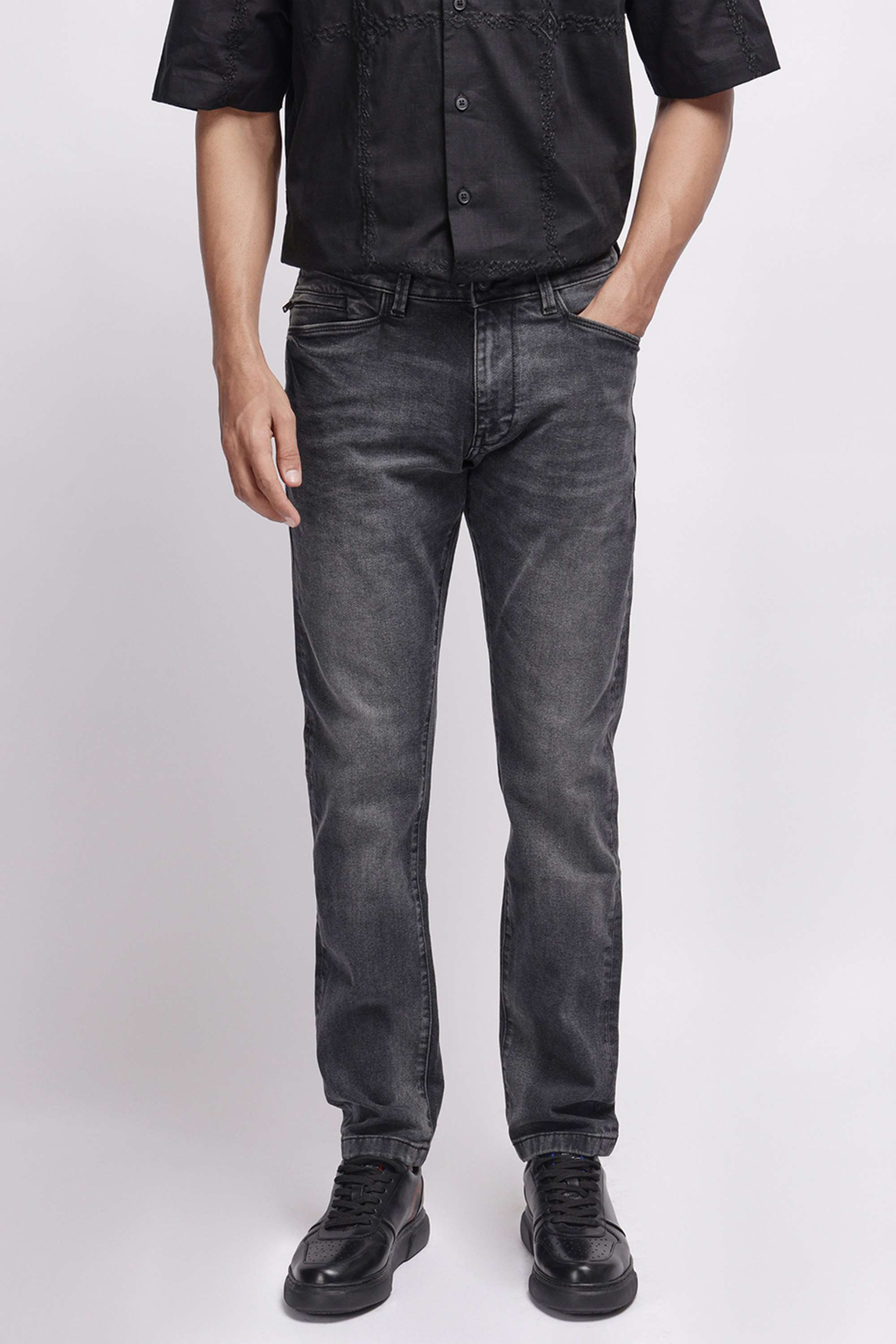 Light-Wash-Cotton-Slim-Fit-Men-s-Jeans
