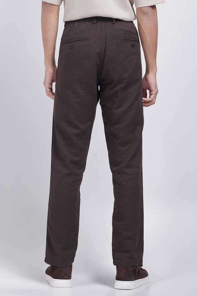 Solid-Cotton-Regular-Fit-Men-s-Casual-Wear-Trousers