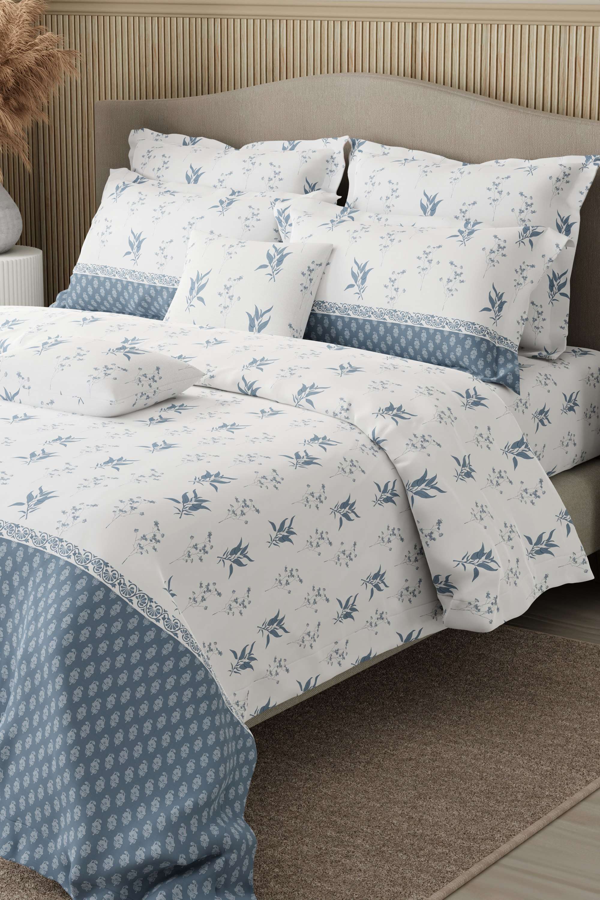 Royal-Essence-400-TC-Cotton-King-Bedsheet-With-4-Pillow-Covers-And-2-Cushion-Covers