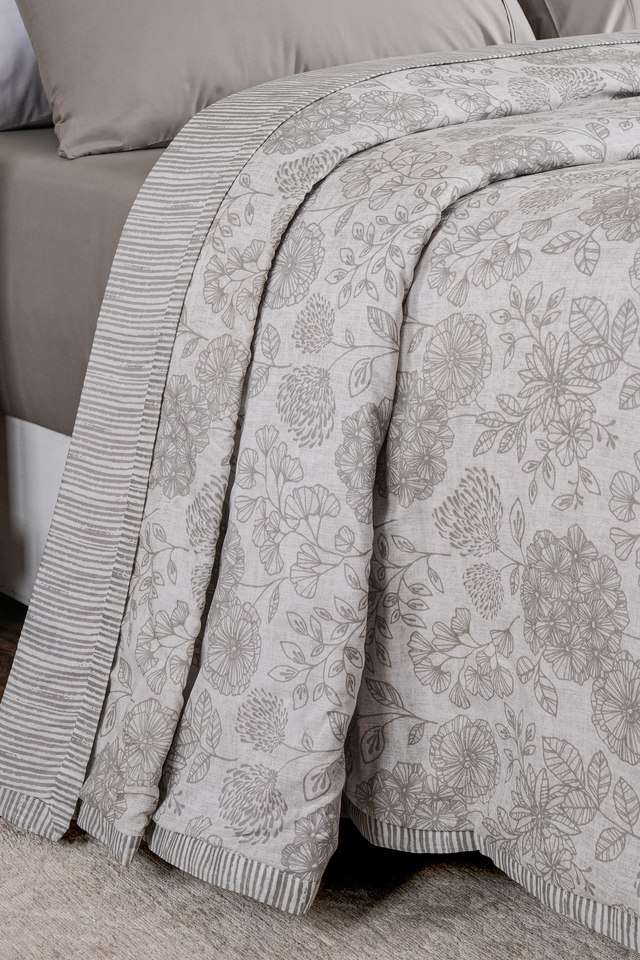 Lineart-Floral-Grey-Double-Dohar