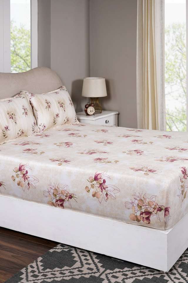 Everbloom-Peach-Single-Fitted-Sheet-with-Pillow-Case