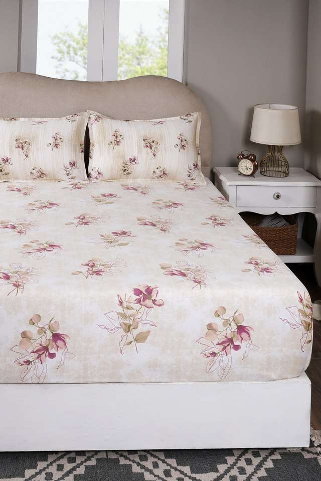 Everbloom-Peach-Single-Fitted-Sheet-with-Pillow-Case
