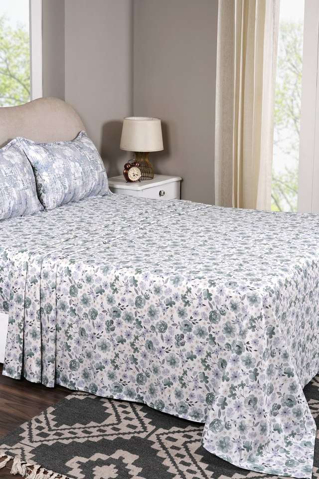 Petalyn-Blue-Single-Bed-Sheet-with-Pillow-Case