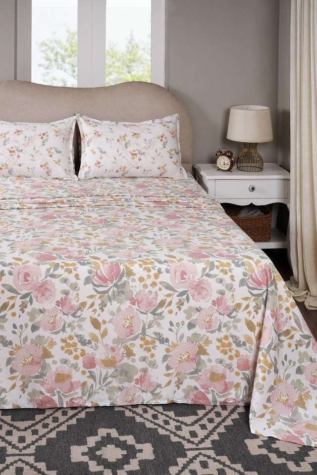 Florencia-Yellow-Single-Bed-Sheet-with-Pillow-Case