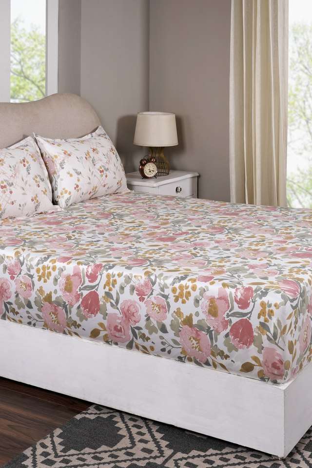 Florencia-Yellow-Single-Fitted-Sheet-with-Pillow-Case
