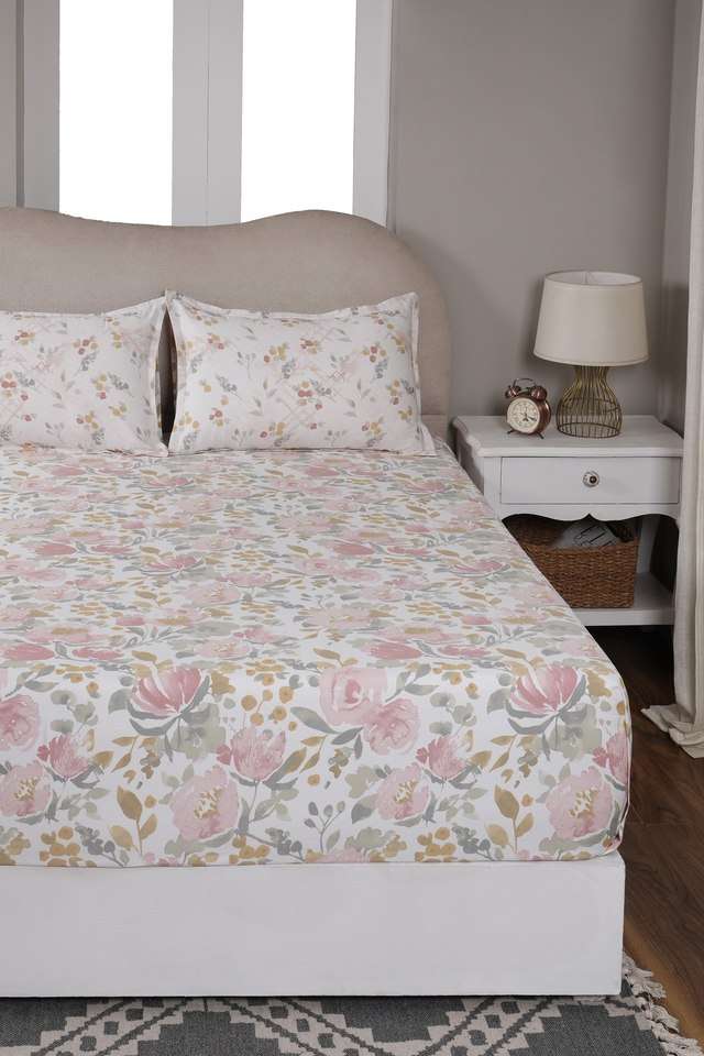 Florencia-Yellow-Single-Fitted-Sheet-with-Pillow-Case