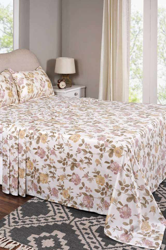 Blossom-Meadow-Pink-Single-Bed-Sheet-with-Pillow-Case