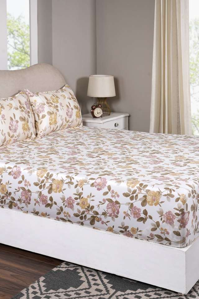 Blossom-Meadow-Pink-Double-Fitted-Sheet-with-Pillow-Case