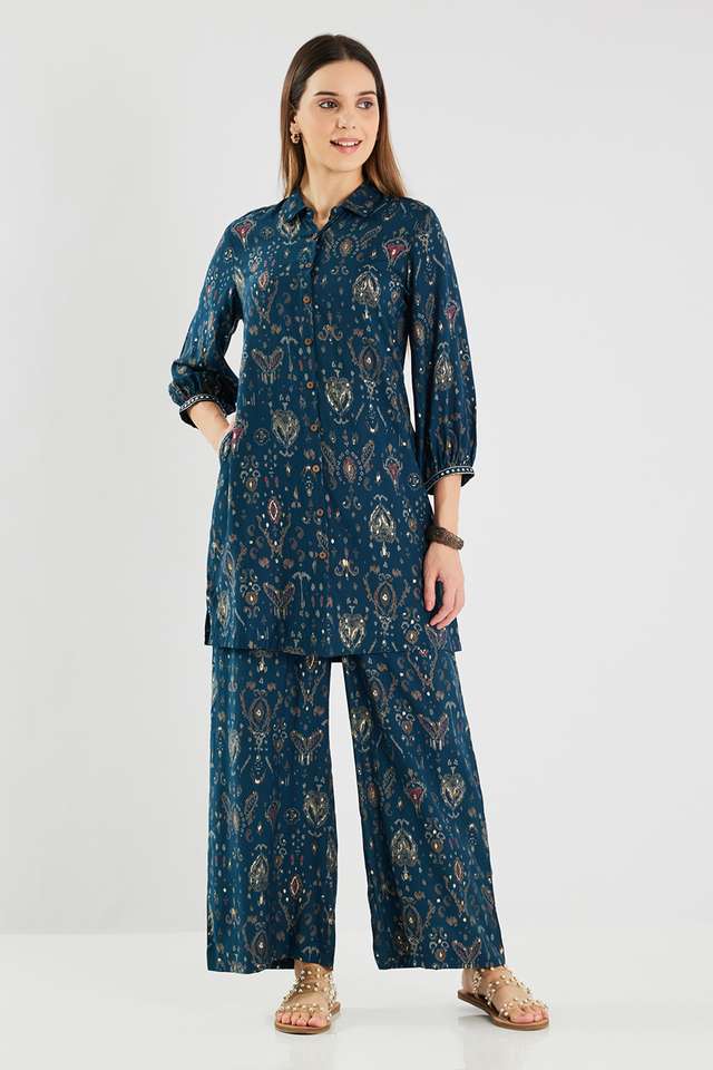 Printed-Blended-Fabric-Regular-Fit-Women-s-Co-Ord-Set
