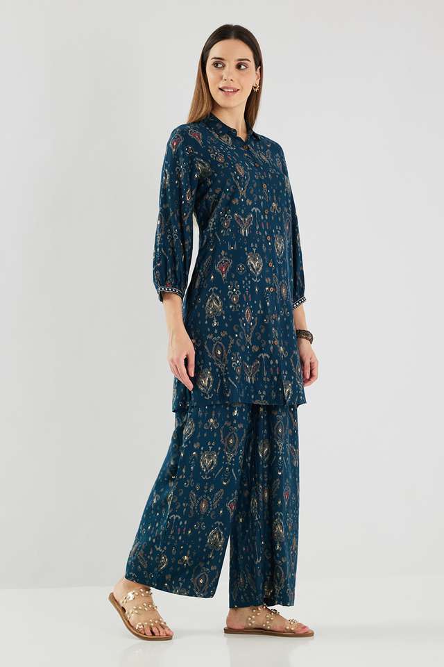 Printed-Blended-Fabric-Regular-Fit-Women-s-Co-Ord-Set