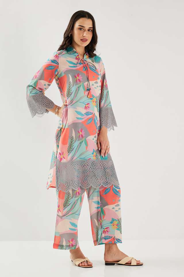 Schiffli-Blended-Fabric-Regular-Fit-Women-s-Co-Ord-Set