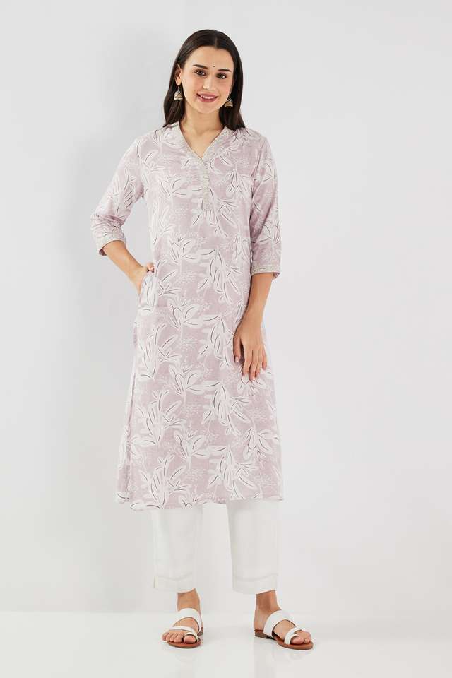 Printed-Blended-Fabric-Straight-Fit-Women-s-Kurta
