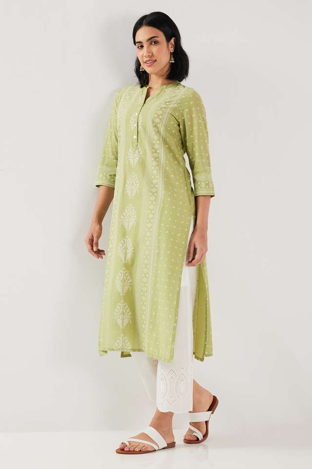 Printed-Blended-Fabric-Straight-Fit-Women-s-Kurta