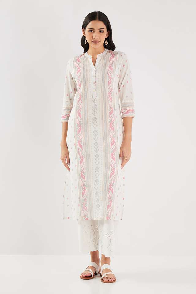Printed-Blended-Fabric-Straight-Fit-Women-s-Kurta