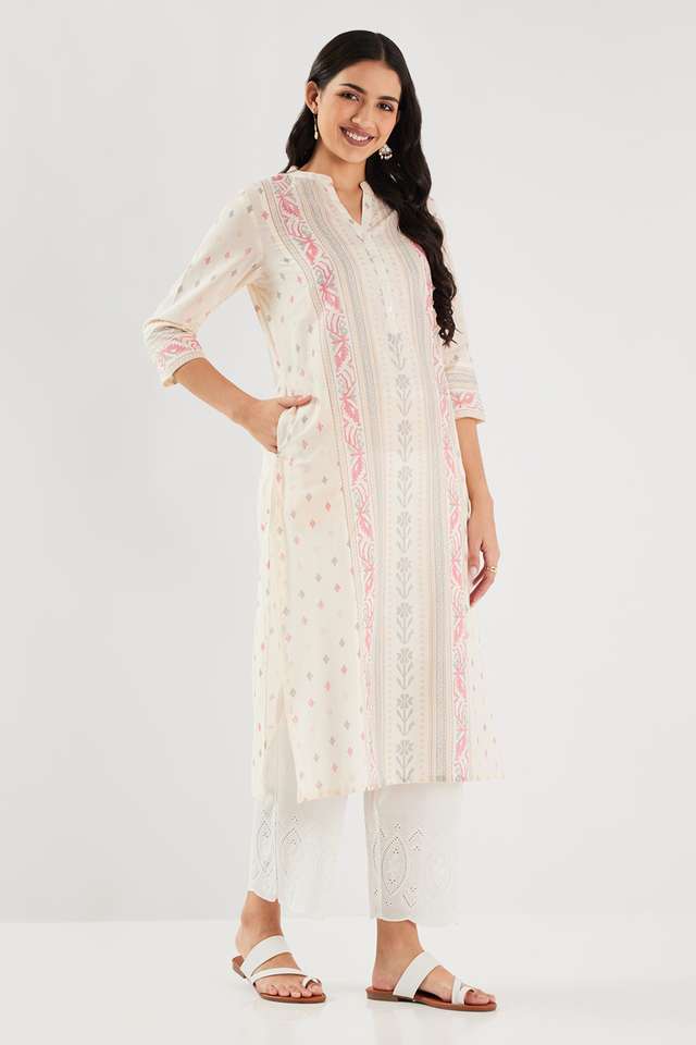 Printed-Blended-Fabric-Straight-Fit-Women-s-Kurta