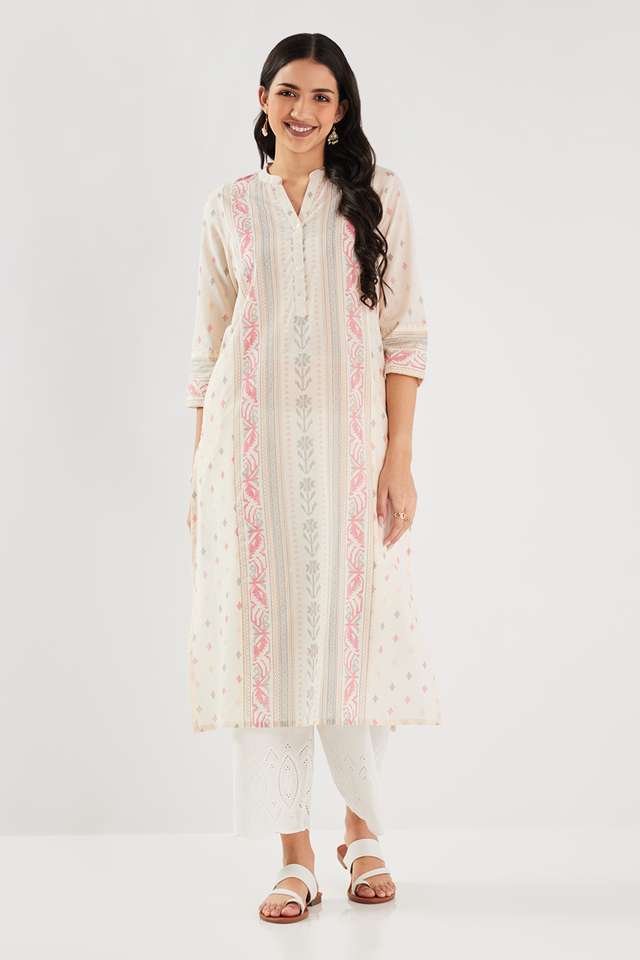 Printed-Blended-Fabric-Straight-Fit-Women-s-Kurta